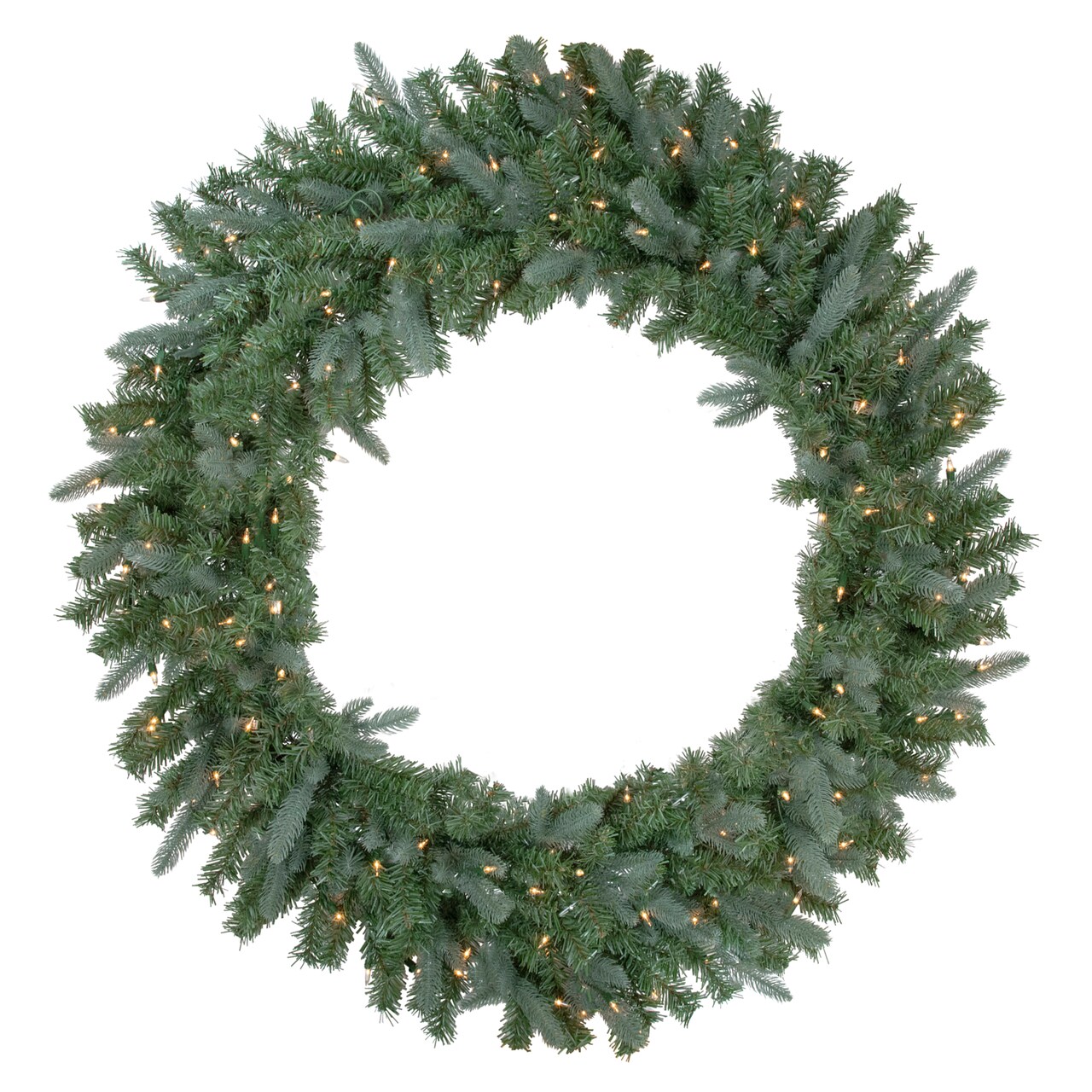 Northlight Real Touch™ Pre-Lit Granville Fraser Fir Artificial Christmas Wreath - 48" - Clear Lights